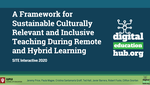 A Framework for Sustainable Culturally Relevant and Inclusive Teaching
